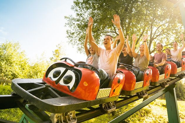 Achterbahn im Fort Fun Abenteuerland