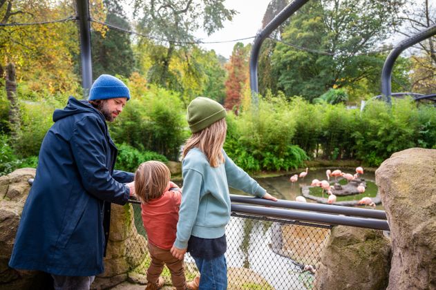 Familie im Grünen Zoo Wuppertal